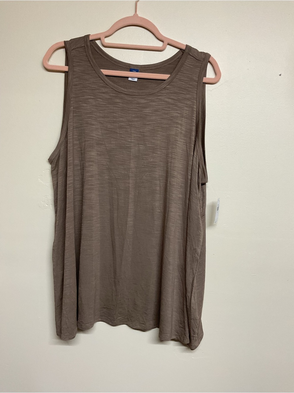 Old Navy Sleeveless Luxe Tank Top - Taupe Brown